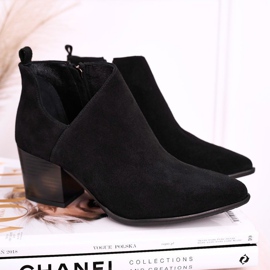 Nicole Women's Boots With A Cut Out Suede Black Lawrence 2