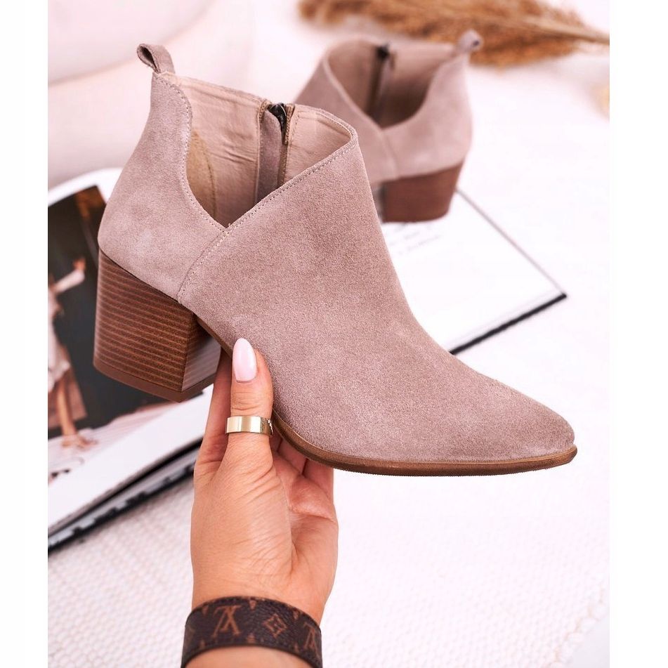 Suede cut 2025 out booties
