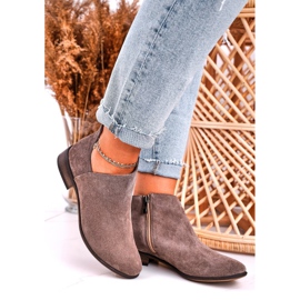 Nicole Women's Boots With A Cut Out Suede Brown Clarence 1 Nicole Women's Boots With A Cut Out Suede Brown Clarence 1