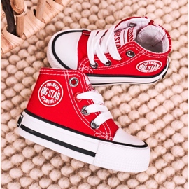 Children's High Sneakers With a zipper Big Star HH374190 Red 1 Children's High Sneakers With a zipper Big Star HH374190 Red 1