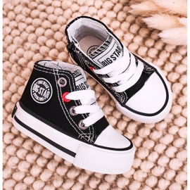 Children's High Sneakers With a zipper Big Star HH374188 Black 1 Children's High Sneakers With a zipper Big Star HH374188 Black 1