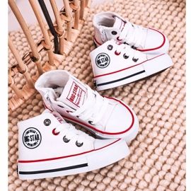 Children's High Sneakers With a zipper Big Star HH374187 White 1
