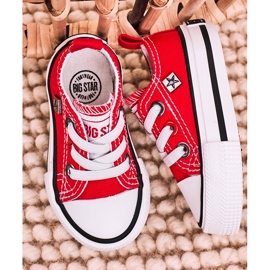 Children's Classic Low Sneakers Big Star HH374196 Red 1