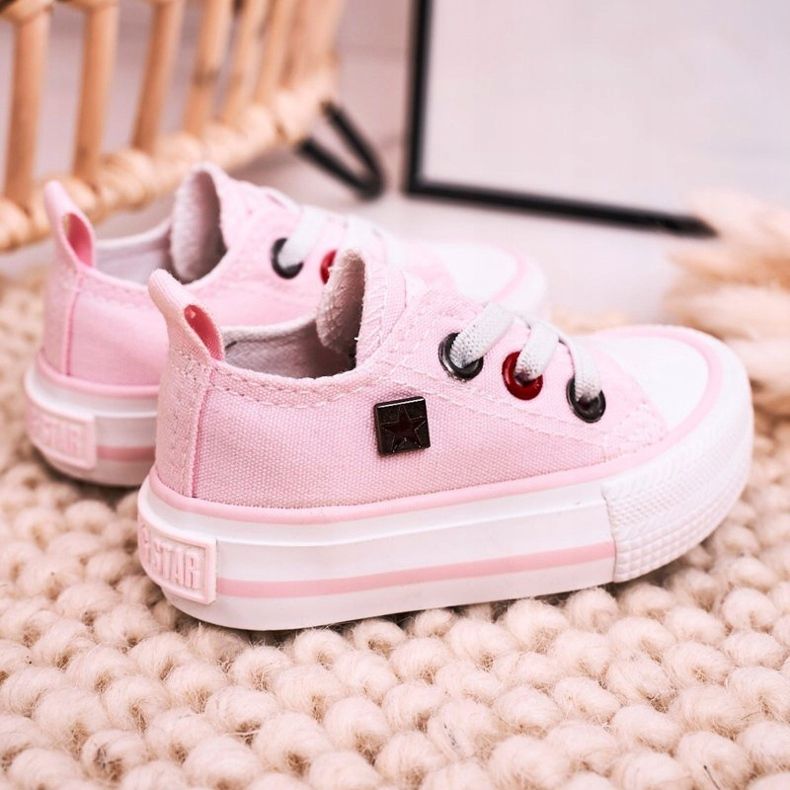 Children's Classic Low Sneakers Big Star HH374197 Pink 1 Children's Classic Low Sneakers Big Star HH374197 Pink 1