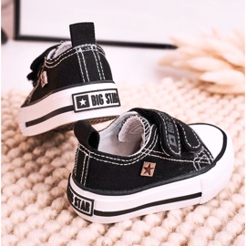Children's Low Sneakers With Velcro Big Star HH374200 Black 2