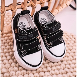 Children's Low Sneakers With Velcro Big Star HH374200 Black 1