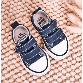 Children's Low Sneakers With Velcro Big Star HH374201 Navy Blue 1 Children's Low Sneakers With Velcro Big Star HH374201 Navy Blue 1