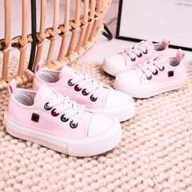 Children's Classic Low Sneakers Big Star HH374093 Pink 1 Children's Classic Low Sneakers Big Star HH374093 Pink 1