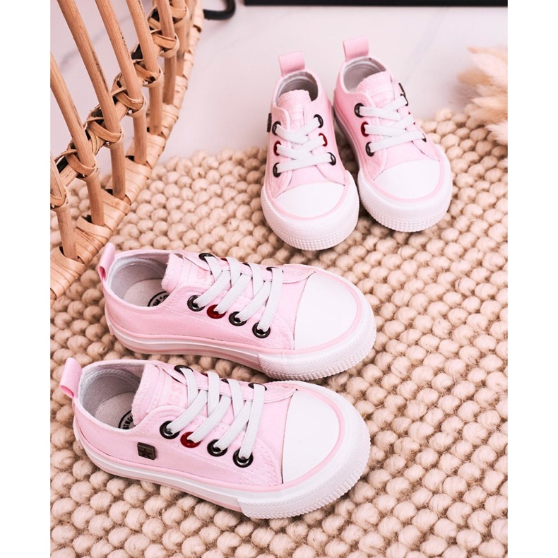 Children's Classic Low Sneakers Big Star HH374093 Pink 2