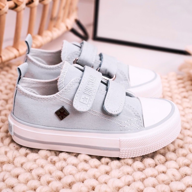 Children's Low Sneakers With Velcro Big Star HH374100 Blue 2