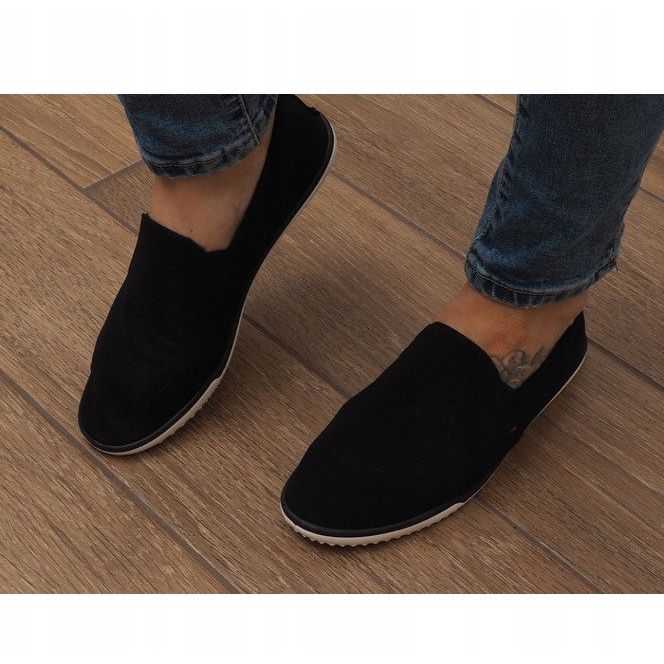 Lycra D16M Black Slip-On Sneakers 1