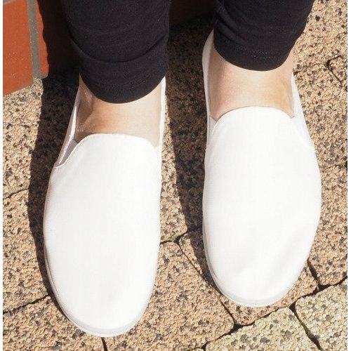 Lycra BL181-2 White Slip-On Sneakers 1