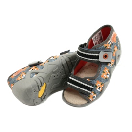 Befado yellow children's shoes 350P016 orange grey 4 Befado yellow children's shoes 350P016 orange grey 4