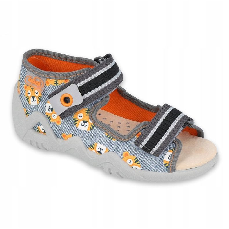 Befado yellow children's shoes 350P016 orange grey 1 Befado yellow children's shoes 350P016 orange grey 1