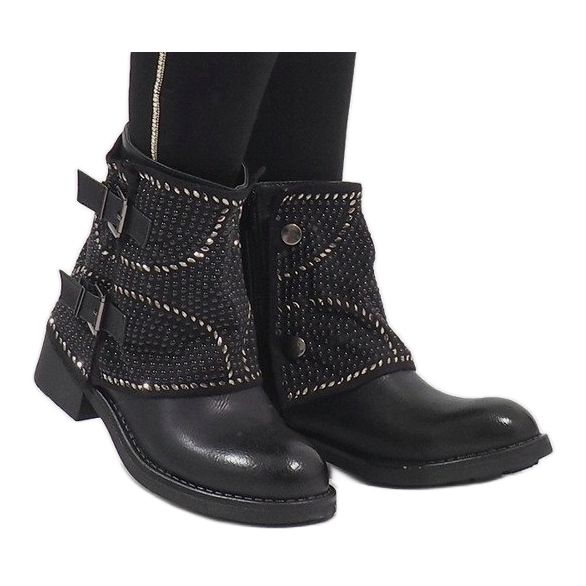 Marquiiz Black decorated boots 6352-PA 1 Marquiiz Black decorated boots 6352-PA 1
