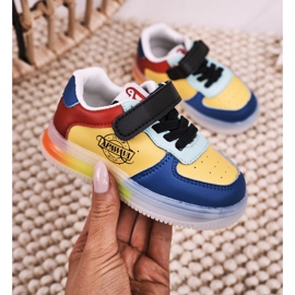 Apawwa Children's Sport Shoes With LED Light Sole Multicolor Scooter blue yellow 2 Apawwa Children's Sport Shoes With LED Light Sole Multicolor Scooter blue yellow 2