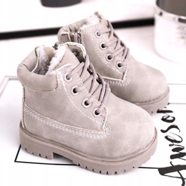 FRROCK Children's Warm Trapper Boots Gray Dexter grey 1