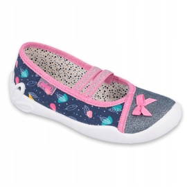 Befado children's shoes 116X286 navy blue pink silver 1