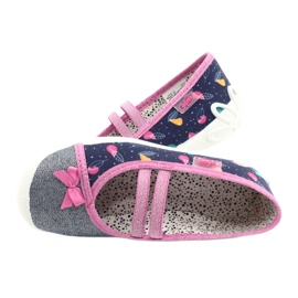 Befado children's shoes 116X286 navy blue pink silver 5