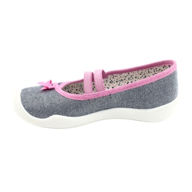 Befado children's shoes 116X286 navy blue pink silver 2