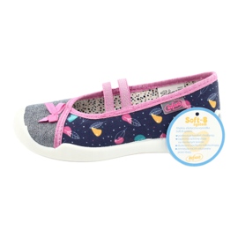 Befado children's shoes 116X286 navy blue pink silver 6