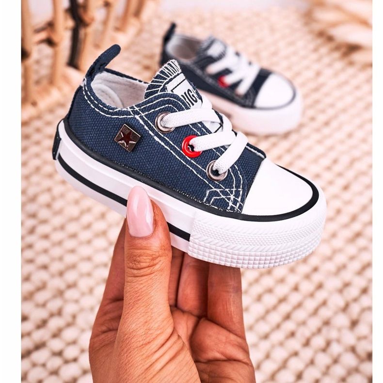 Children's Classic Low Sneakers Big Star HH374091 Navy Blue ['navy'] 1