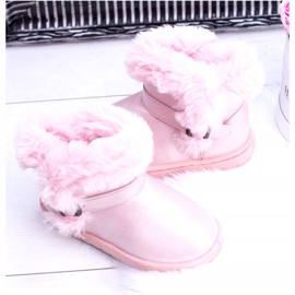 BUGO Warm Children's Snow Boots With Fur Pink JellyBeans 3 BUGO Warm Children's Snow Boots With Fur Pink JellyBeans 3