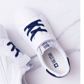 Children's Sneakers With Velcro Big Star DD374107 White-Navy Blue 2 Children's Sneakers With Velcro Big Star DD374107 White-Navy Blue 2
