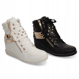 Sneakers Sneakers On Wedge Boots Ovye WF100 Black golden 2