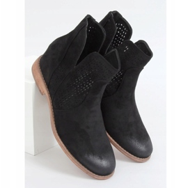 Black openwork boots NC1123 Black 1