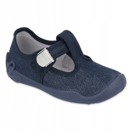 Befado children's shoes blanka navy blue 115X005 silver 1
