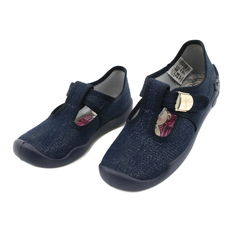 Befado children's shoes blanka navy blue 115X005 silver 4