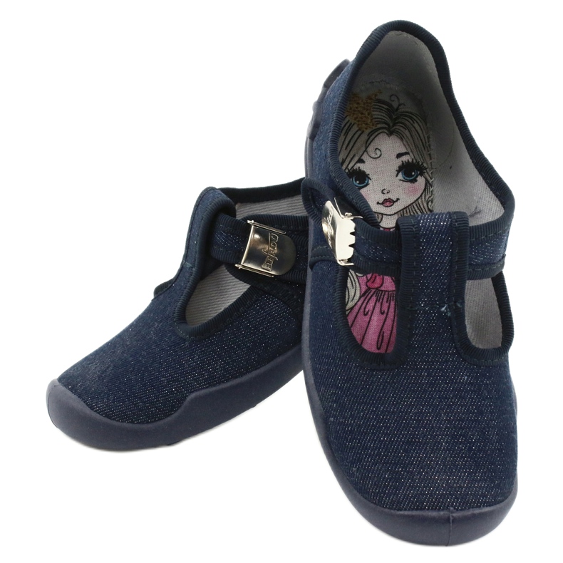 Befado children's shoes blanka navy blue 115X005 silver 6 Befado children's shoes blanka navy blue 115X005 silver 6