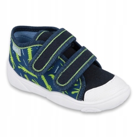 Befado children's shoes 212P069 navy blue green 1