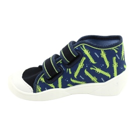 Befado children's shoes 212P069 navy blue green 2