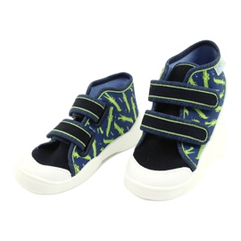 Befado children's shoes 212P069 navy blue green 3