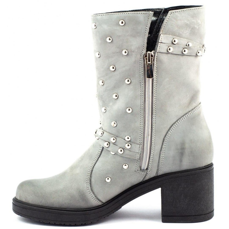 Exousite Women's boots on the post 1070 gray grey 1