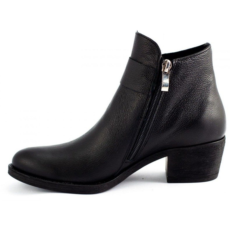 Olivier Rosa high-heeled boots with black grain 1