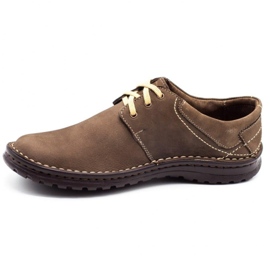 Joker Men's leather shoes 229 olive multicolored khaki 1