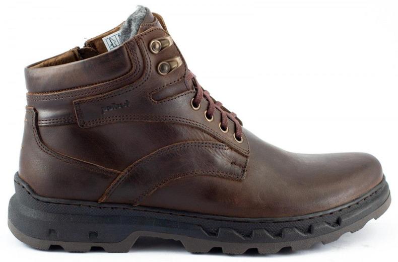 Polbut Men's winter shoes J60S brown 1