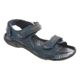 Olivier 323 Men's navy blue sandals 1