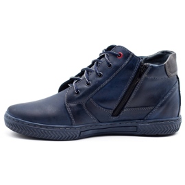 Polbut Men's winter shoes J47S navy blue 1
