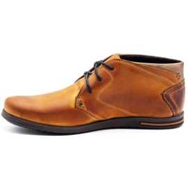 Polbut Men's insulated shoes C37F red orange 1
