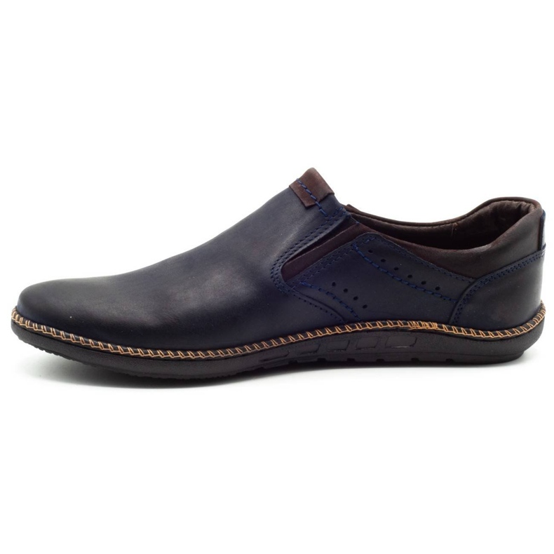 Polbut Men's shoes 401E navy blue 1