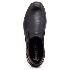 Polbut Black men's shoes 401E 1