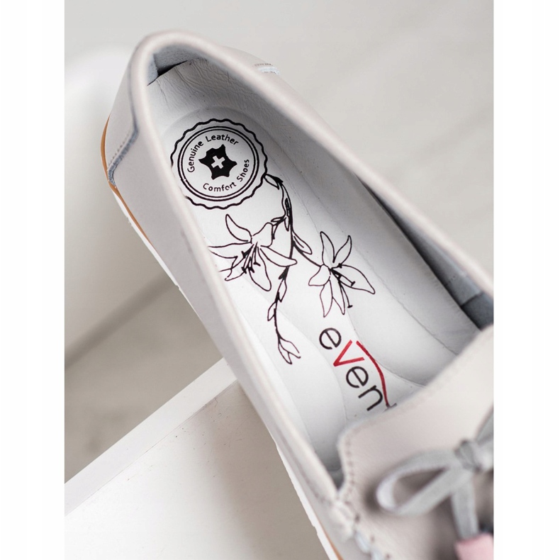 Evento Leather Loafers With Fringes beige 1