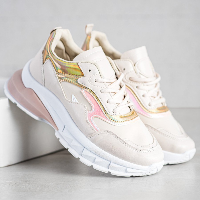 Sweet Shoes Stylish Beige Sneakers 2
