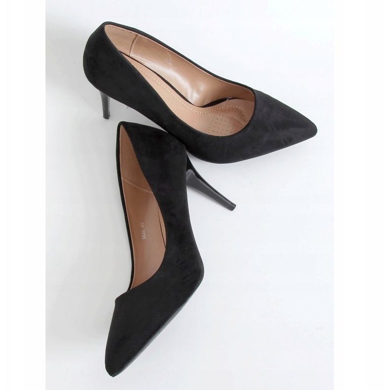 Pumps on a black suede heel 3980 Black 1