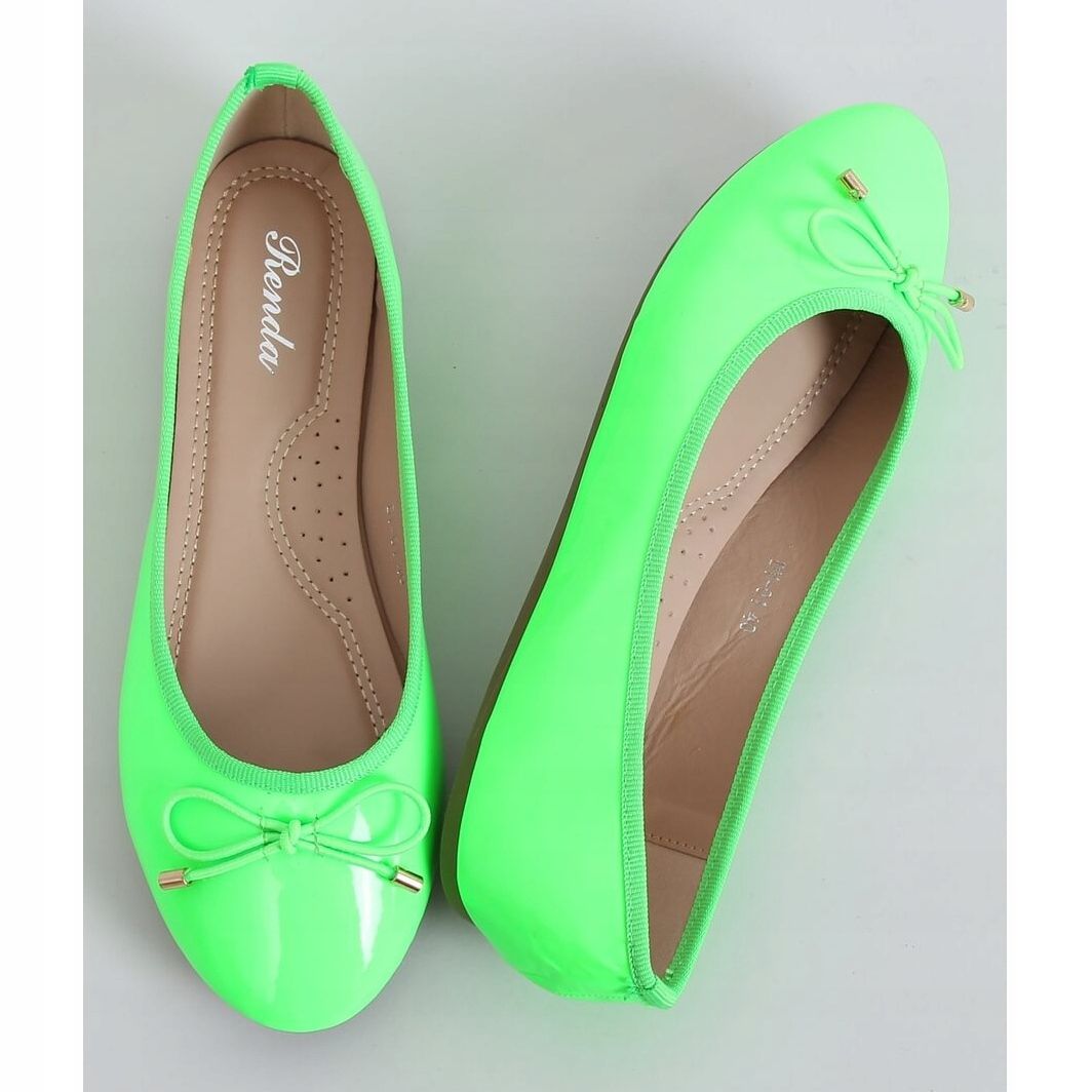 Lime green flat shoes best sale