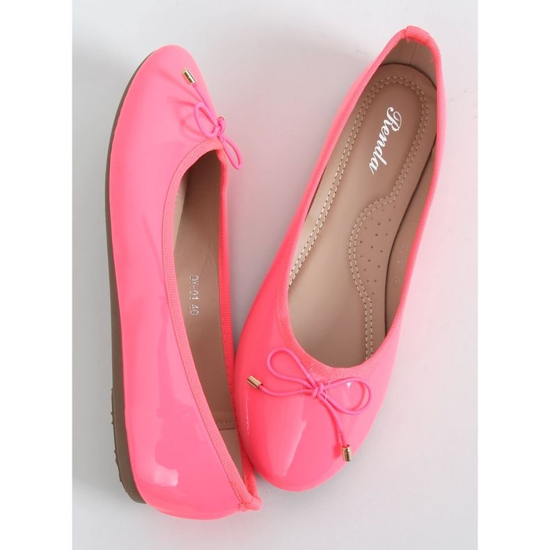 Neon pink ballerinas DY-01 Fuchsia 1